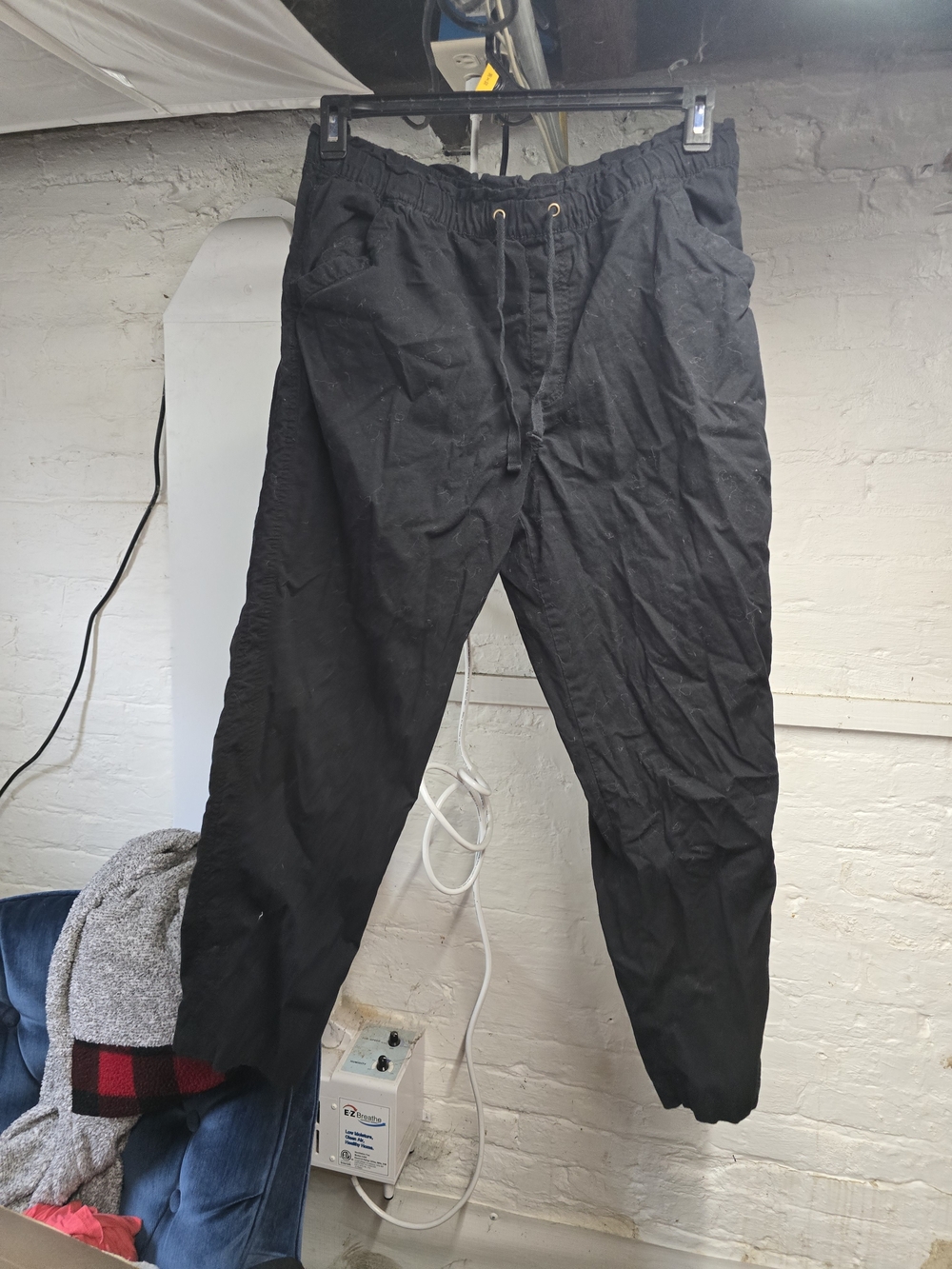 Sonoma Goods For Life Black Elastic Waist Drawstring Pants Size Large L